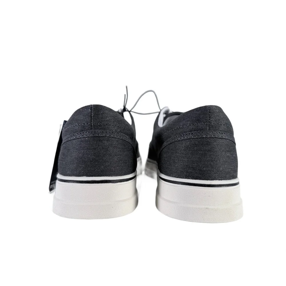 Chaps Men's Memory Foam Casual Canvas Lace-Up‎ Sneakers Shoes Charcoal Gray